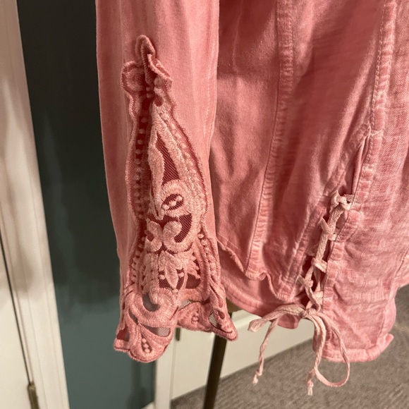 Dolcezza Pink Linen Shirt - Picture 4 of 8